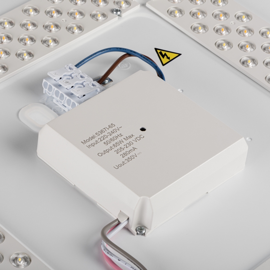 LED Stmívatelné stropní svítidlo LIXAN LED/65W/230V 3000-6500K pr. 48,6 cm bílá/černá + dálkové ovládání