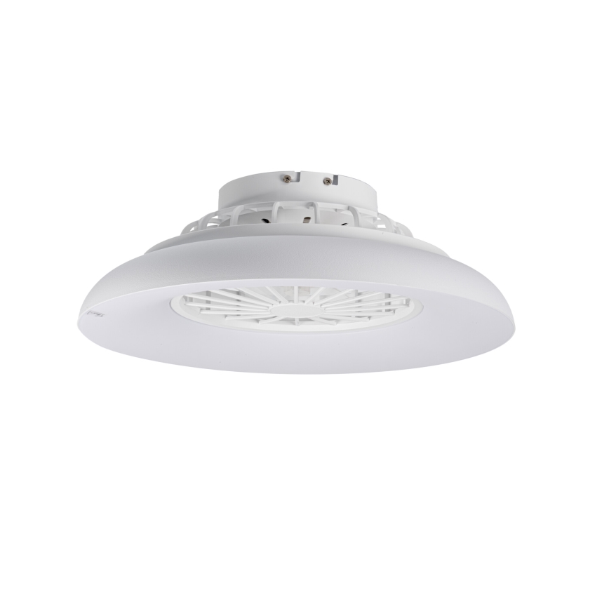 LED RGBW Stmívatelné stropní svítidlo s ventilátorem PLAVE PAN LED/24W/230V 3000-6500K pr. 48,5 cm bílá + dálkové ovládání