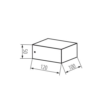 Venkovní nástěnné svítidlo LEGINO 1xGX53/11W/230V 80 cm IP65 antracit