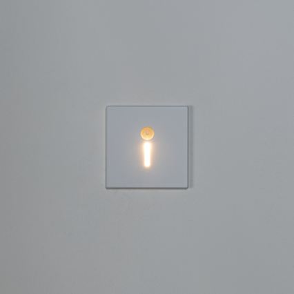 LED Schodišťové svítidlo se senzorem pohybu a soumraku MAGNIK LED/1,7W/230V 2700/3300/3900/4600/5700K bílá hranatý