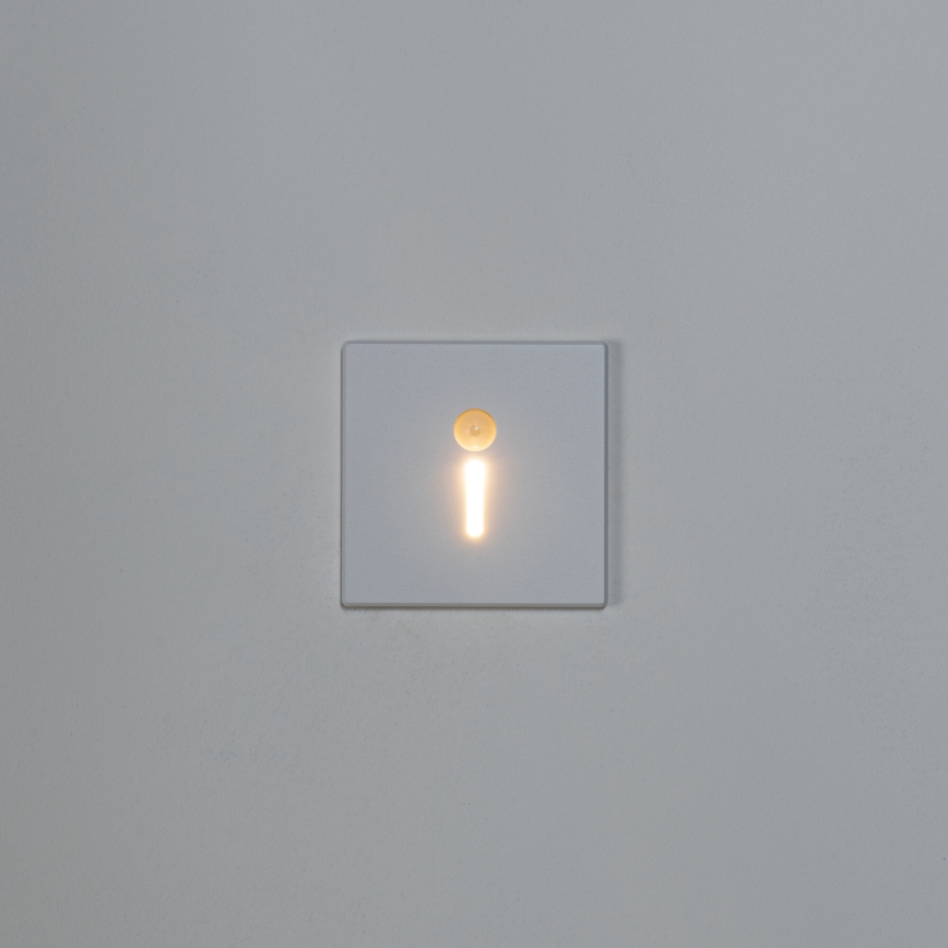 LED Schodišťové svítidlo se senzorem pohybu a soumraku MAGNIK LED/1,7W/230V 2700/3300/3900/4600/5700K bílá hranatý