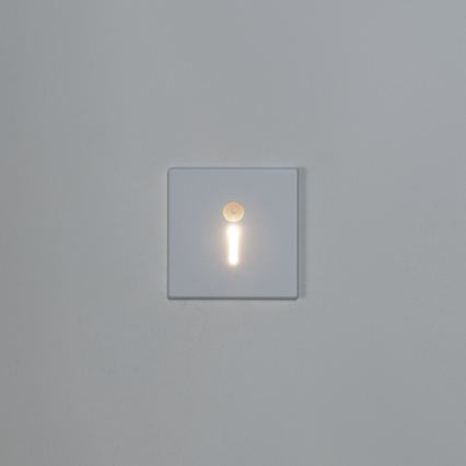 LED Schodišťové svítidlo se senzorem pohybu a soumraku MAGNIK LED/1,7W/230V 2700/3300/3900/4600/5700K bílá hranatý