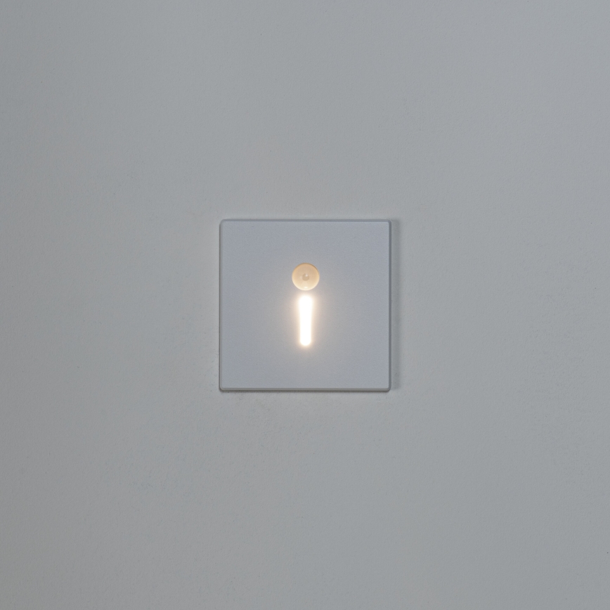 LED Schodišťové svítidlo se senzorem pohybu a soumraku MAGNIK LED/1,7W/230V 2700/3300/3900/4600/5700K bílá hranatý