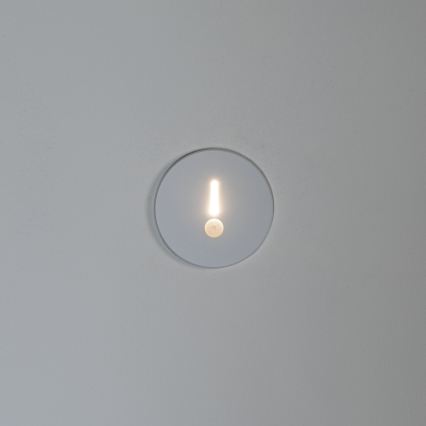 LED Schodišťové svítidlo se senzorem pohybu a soumraku MAGNIK LED/1,7W/230V 2700/3300/3900/4600/5700K bílá kulatý