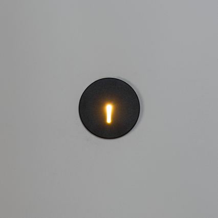 LED Schodišťové svítidlo MAGNIK LED/1,7W/230V 2700/3300/3900/4600/5700K černá kulatý