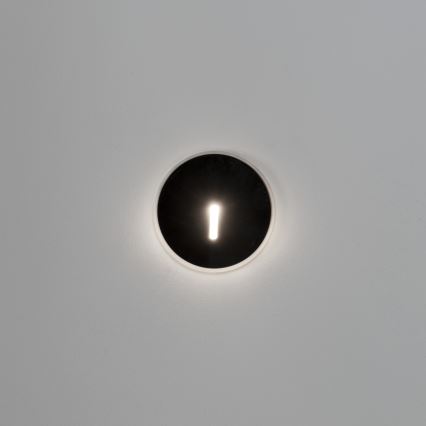 LED Schodišťové svítidlo MAGNIK LED/1,7W/230V 2700/3300/3900/4600/5700K černá kulatý