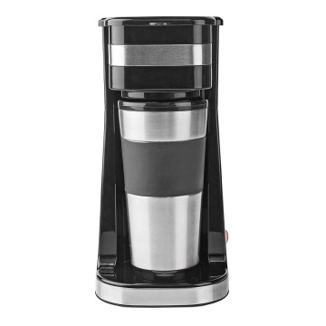 Kávovar na jeden hrnek 0,4 l a cestovním hrnkem