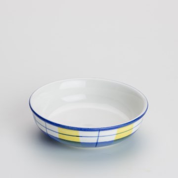 Keramická kompotová miska 13 cm bílá modrá