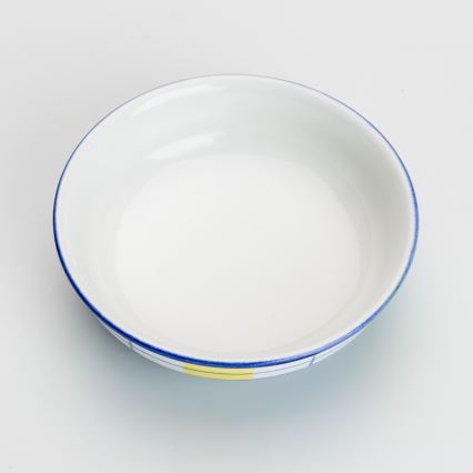 Keramická kompotová miska 13 cm bílá modrá