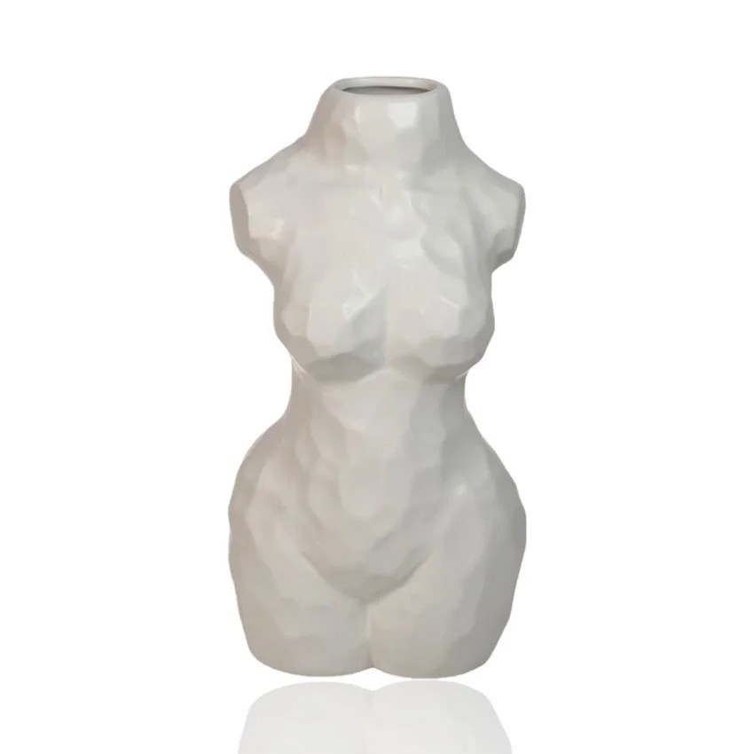 Keramická váza 30 cm bílá