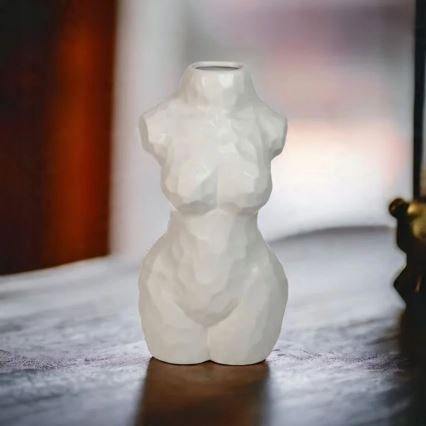 Keramická váza 30 cm bílá