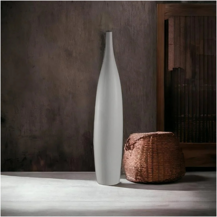 Keramická váza 70 cm bílá
