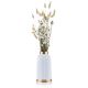 Keramická váza ROSIE 25x13 cm bílá/zlatá