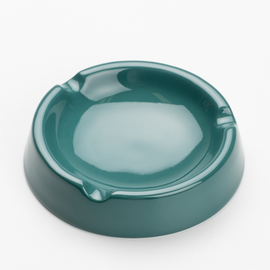Keramický popelník 13 cm tyrkysová
