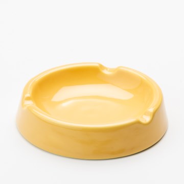 Keramický popelník 13 cm žlutá