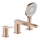 KFA Armatura 4525-210-34 - Vanová baterie 3-otvorová MALAGA rose gold