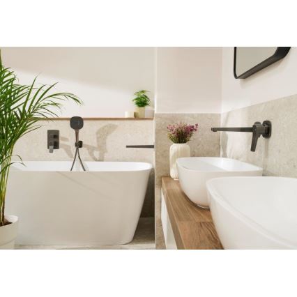 KFA Armatura 4529-810-61 - Umyvadlová baterie pro podomítkovou instalaci MALAGA metalicky šedá