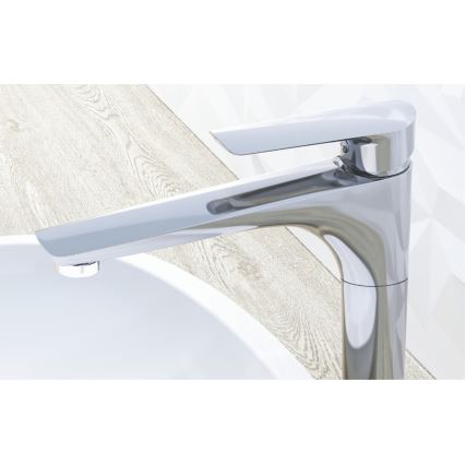 KFA Armatura 5022-712-00 - Umyvadlová baterie + výpusť s přepadem TANZANIT 28,4 cm lesklý chrom