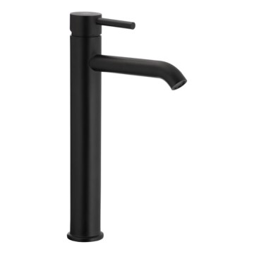 KFA Armatura 5032-612-81 - Umyvadlová baterie + výpusť s přepadem MOZA 33 cm matná černá