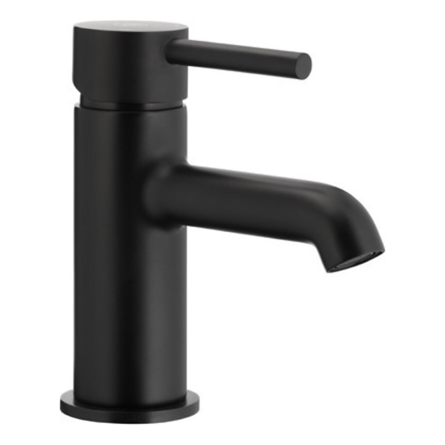 KFA Armatura 5032-815-81 - Umyvadlová baterie + výpusť s přepadem MOZA 15,2 cm matná černá