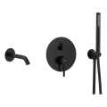 KFA Armatura 5039-401-81 - Vanová sada s podomítkovou baterií MOZA matná černá