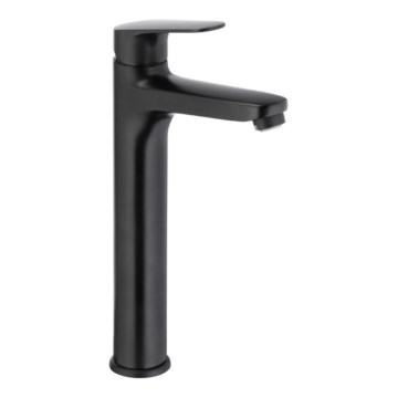 KFA Armatura 5552-712-81 - Umyvadlová baterie + výpusť s přepadem OTAVA 30,2 cm matná černá
