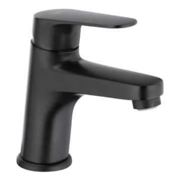 KFA Armatura 5552-815-81 - Umyvadlová baterie + výpusť s přepadem OTAVA 15 cm matná černá