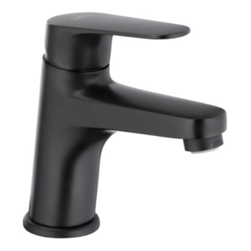 KFA Armatura 5552-815-81 - Umyvadlová baterie + výpusť s přepadem OTAVA 15 cm matná černá