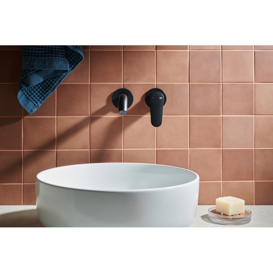 KFA Armatura 5559-810-81 - Umyvadlová baterie pro podomítkovou instalaci OTAVA matná černá