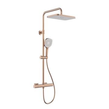 KFA Armatura 5756-910-34 - Sprchová sada s termostatickou baterií MALAGA rose gold