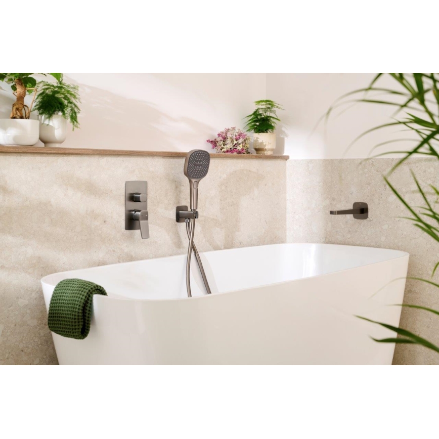 KFA Armatura 836-007-61 - Výtoková hubice pro podomítkovou instalaci MALAGA metalicky šedá