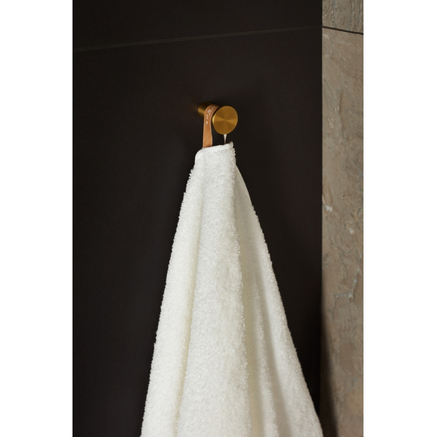 KFA Armatura 864-020-31 - Nástěnný háček TOWEL nerez/broušená zlatá