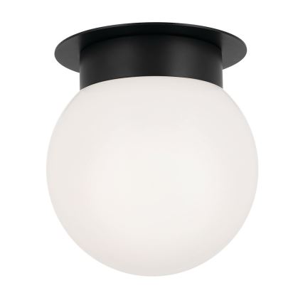 Kichler - Stropní svítidlo ALBERS 1xE27/40W/230V pr. 20,3 cm černá