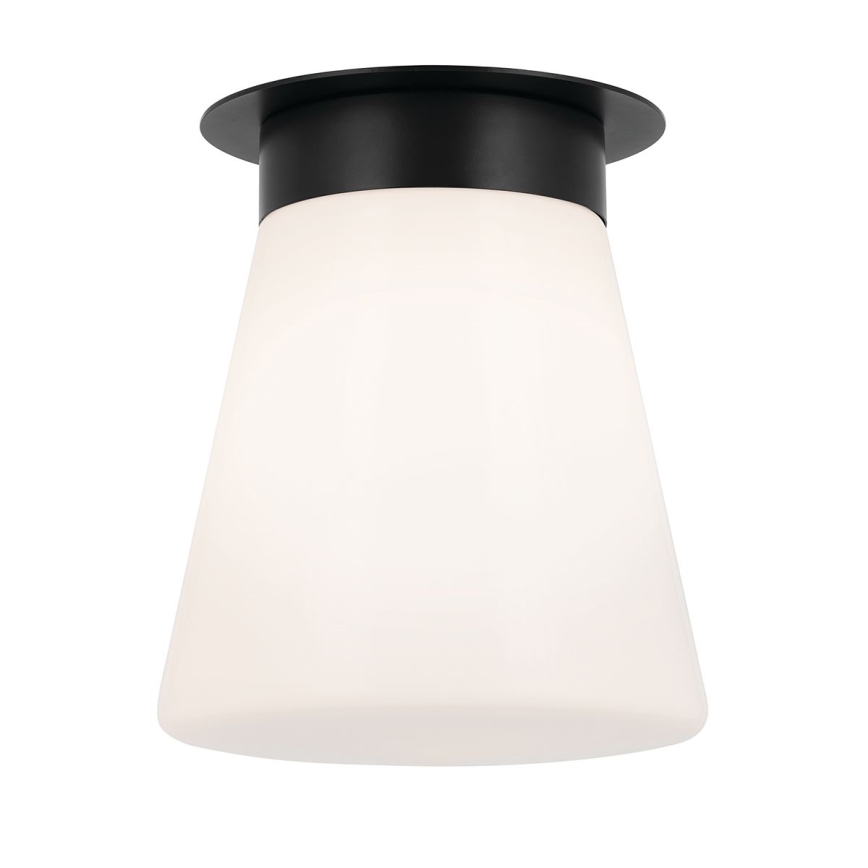 Kichler - Stropní svítidlo ALBERS 1xE27/40W/230V pr. 21,6 cm černá