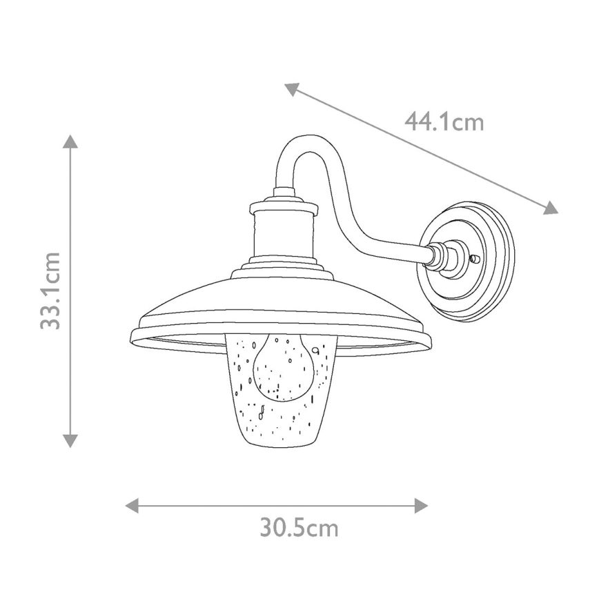Kichler - Venkovní nástěnné svítidlo ALLENBURY 1xE27/40W/230V IP44