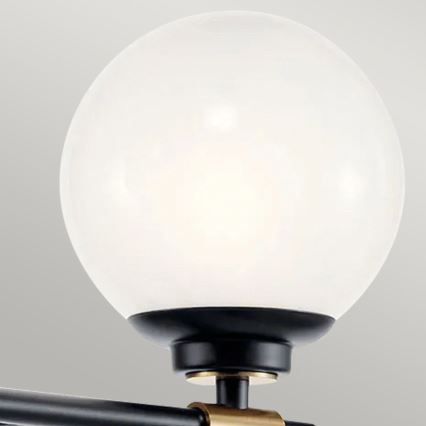 Kichler - LED Koupelnové nástěnné svítidlo BENNO 2xLED/3W/230V černá/zlatá IP44