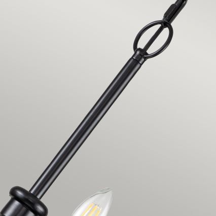 Kichler - Lustr na řetězu CAPITOL HILL 12xE14/40W/230V černá