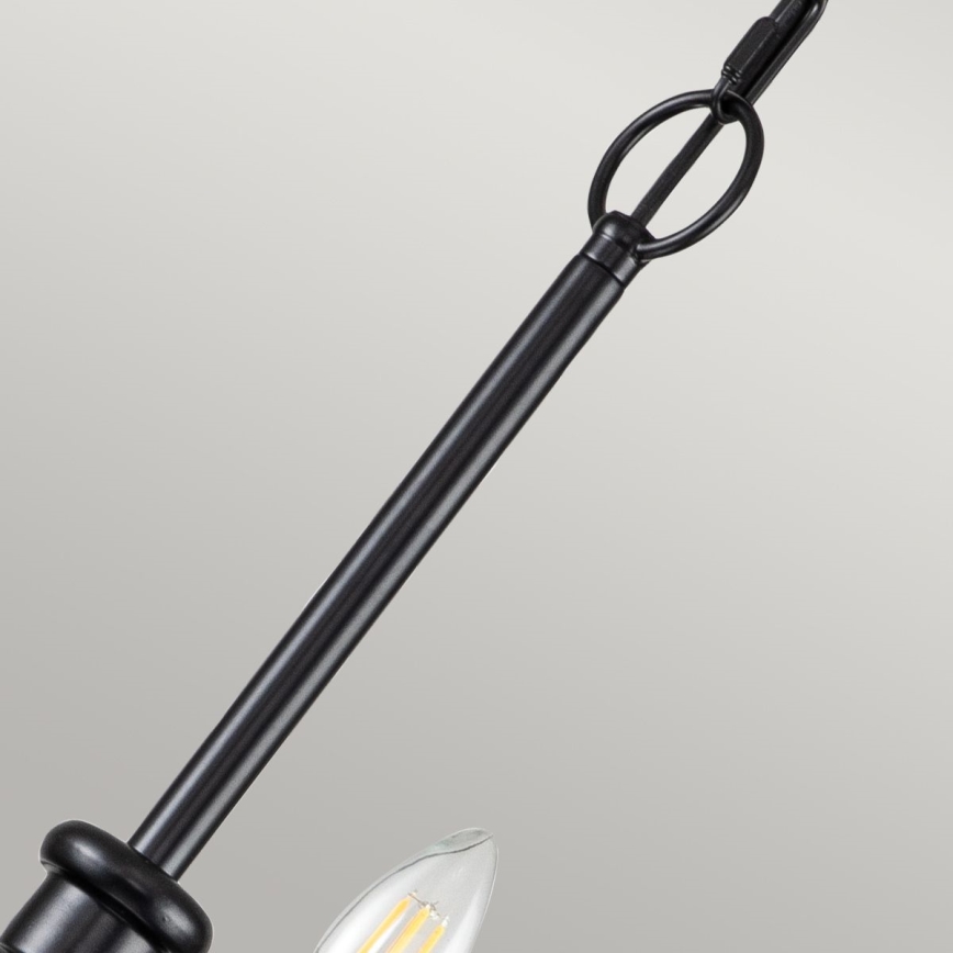 Kichler - Lustr na řetězu CAPITOL HILL 12xE14/40W/230V černá