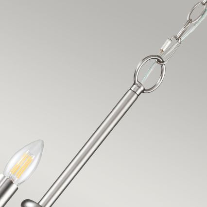 Kichler - Lustr na řetězu CAPITOL HILL 12xE14/40W/230V matný chrom