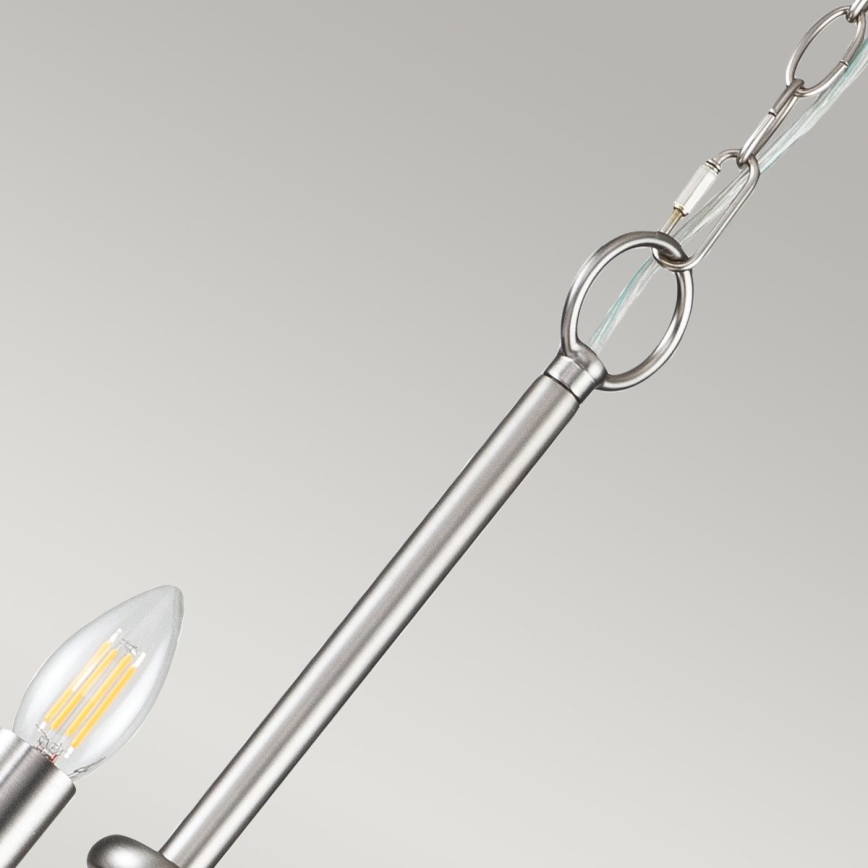 Kichler - Lustr na řetězu CAPITOL HILL 12xE14/40W/230V matný chrom