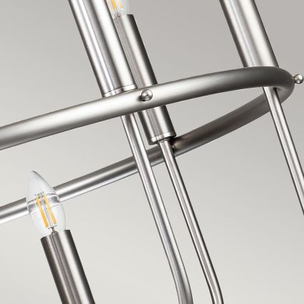 Kichler - Lustr na řetězu CAPITOL HILL 12xE14/40W/230V matný chrom