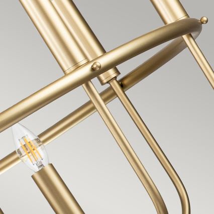 Kichler - Lustr na řetě. CAPITOL HILL 12xE14/40W/230V zlatá