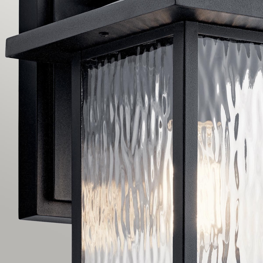 Kichler - Venkovní nástěnné svítidlo CAPPANNA M 1xE27/60W/230V IP44 černá