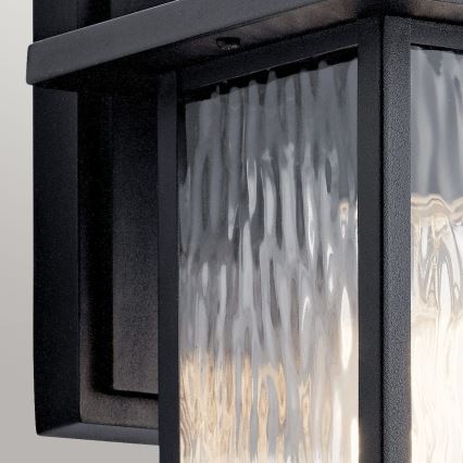 Kichler - Venkovní nástěnné svítidlo CAPPANNA S 1xE27/60W/230V IP44 černá