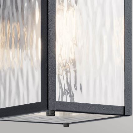 Kichler - Venkovní nástěnné svítidlo CAPPANNA 1xE27/60W/230V IP44 černá