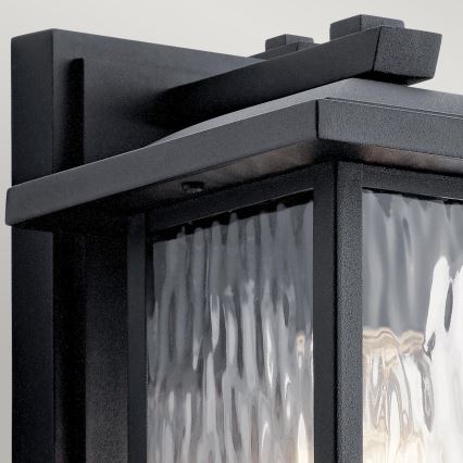 Kichler - Venkovní nástěnné svítidlo CAPPANNA 1xE27/60W/230V IP44 černá