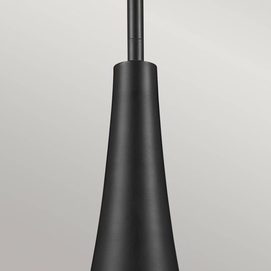 Kichler - Lustr na tyči DEELA 1xE27/60W/230V pr. 17,8 cm černá