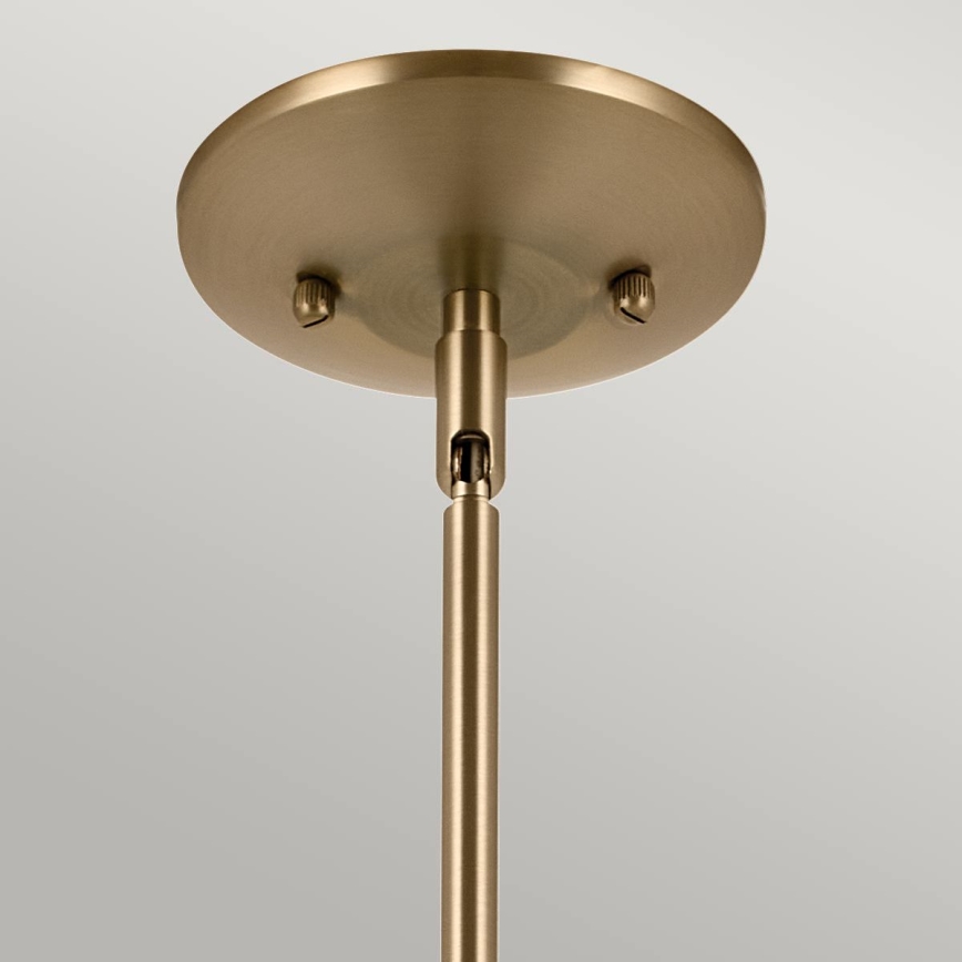 Kichler - Lustr na tyči DEELA 1xE27/60W/230V pr. 17,8 cm mosaz