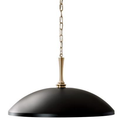 Kichler - Lustr na řetězu DELAROSA 1xE27/60W/230V černá/mosaz