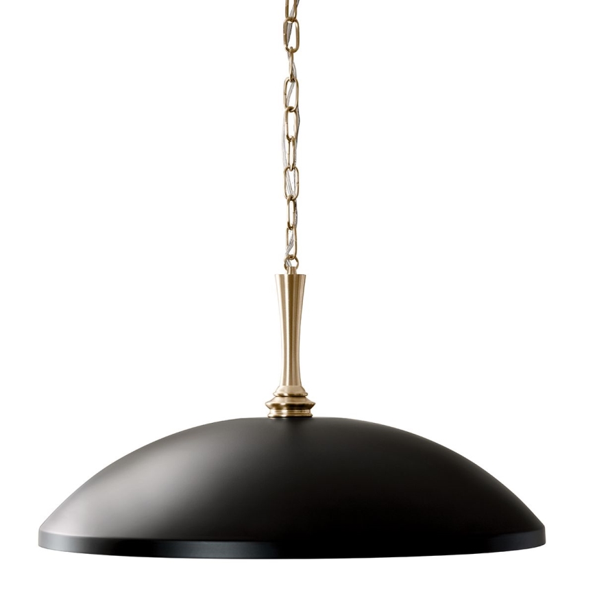 Kichler - Lustr na řetězu DELAROSA 1xE27/60W/230V černá/mosaz